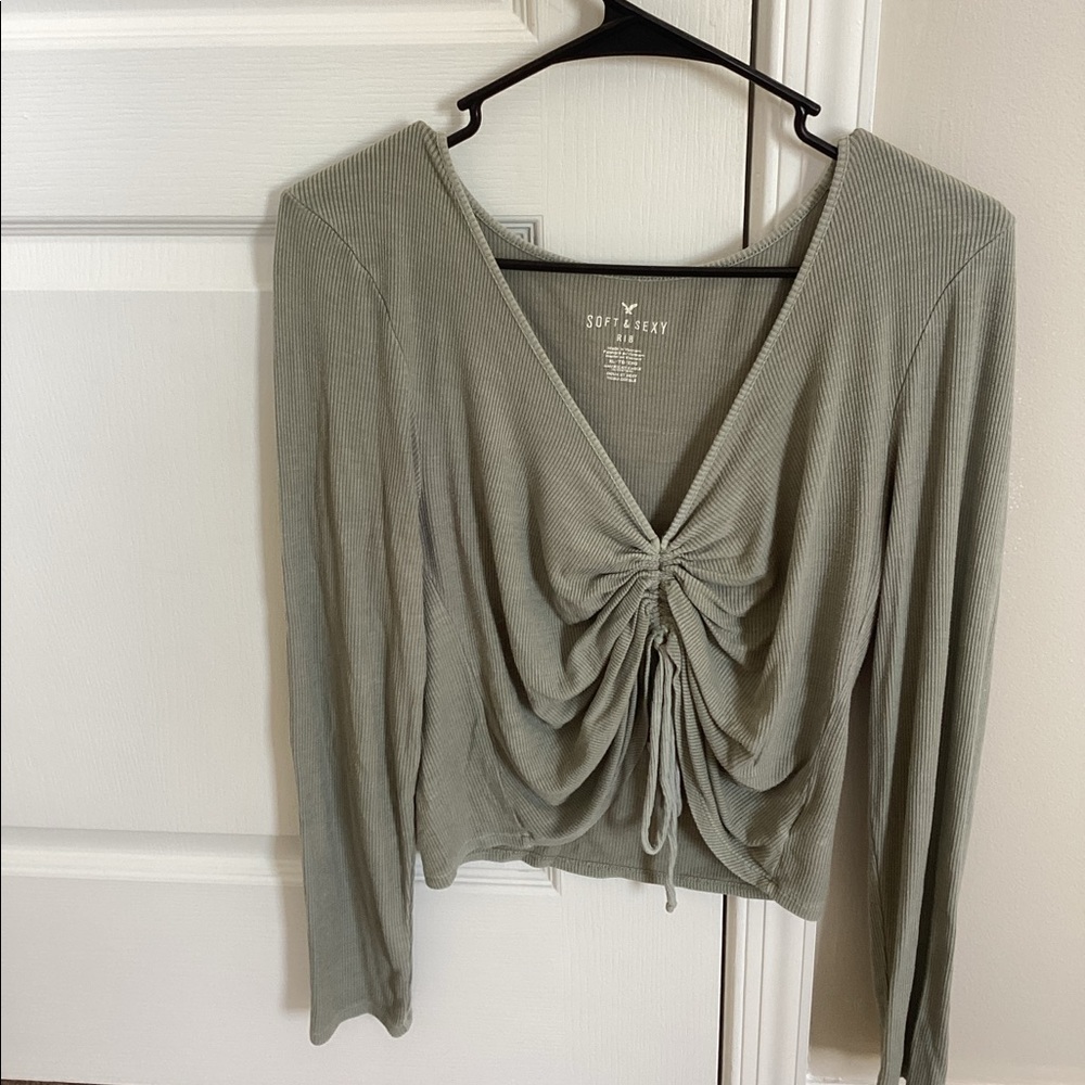 Green American eagle shirt XL